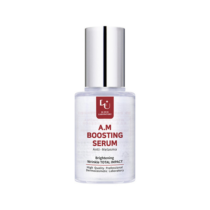 W.SKIN LABORATORY A.M Boosting Serum 30ml front bottle